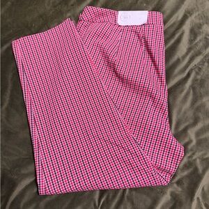 Women’s Houndstooth Stretch Pants - Pink/Black